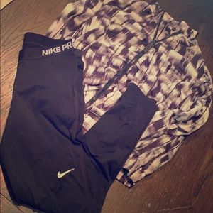✅ Nike Pro Leggings w/ Free Calvin Klein jacket